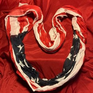 American Flag print Infinity Scarf